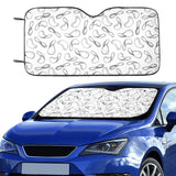 Potato Chips Pattern Print Design 04 Car Sun Shade