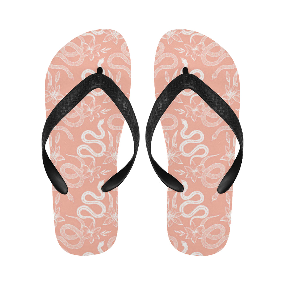 Snake lilies flower pattern Unisex Flip Flops