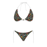 Colorful snake plant pattern Sexy Bikinis Two-Piece Swimsuits