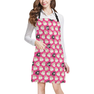 Guinea Pig Pattern Print Design 01 All Over Print Adjustable Apron