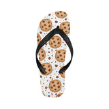chocolate chip cookie pattern Unisex Flip Flops