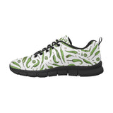 Hand drawn sketch style green Chili peppers patter Men's Sneaker Shoes