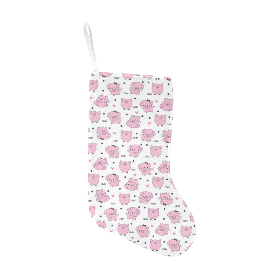 Pig Pattern Print Design 03 Christmas Stocking