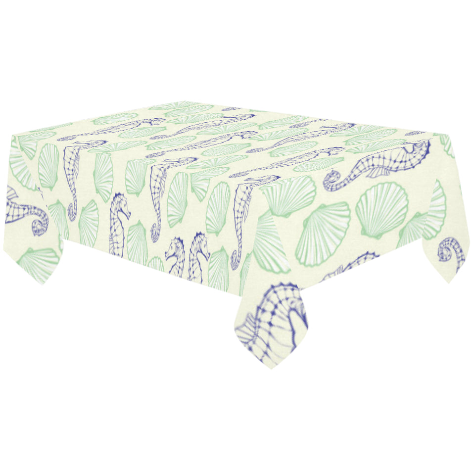 Seahorse shell pattern Tablecloth