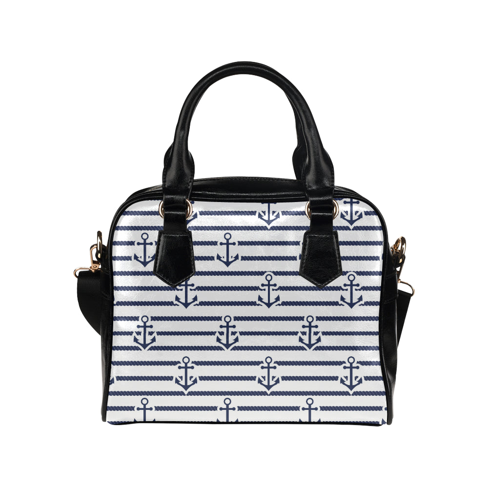 Anchor rope nautical  pattern Shoulder Handbag