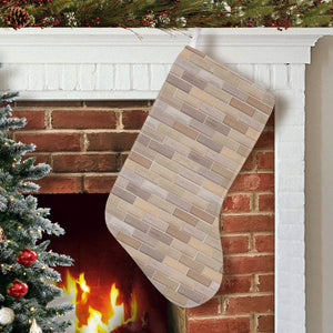 Brick Printed Pattern Print Design 01 Christmas Stocking