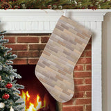 Brick Printed Pattern Print Design 01 Christmas Stocking