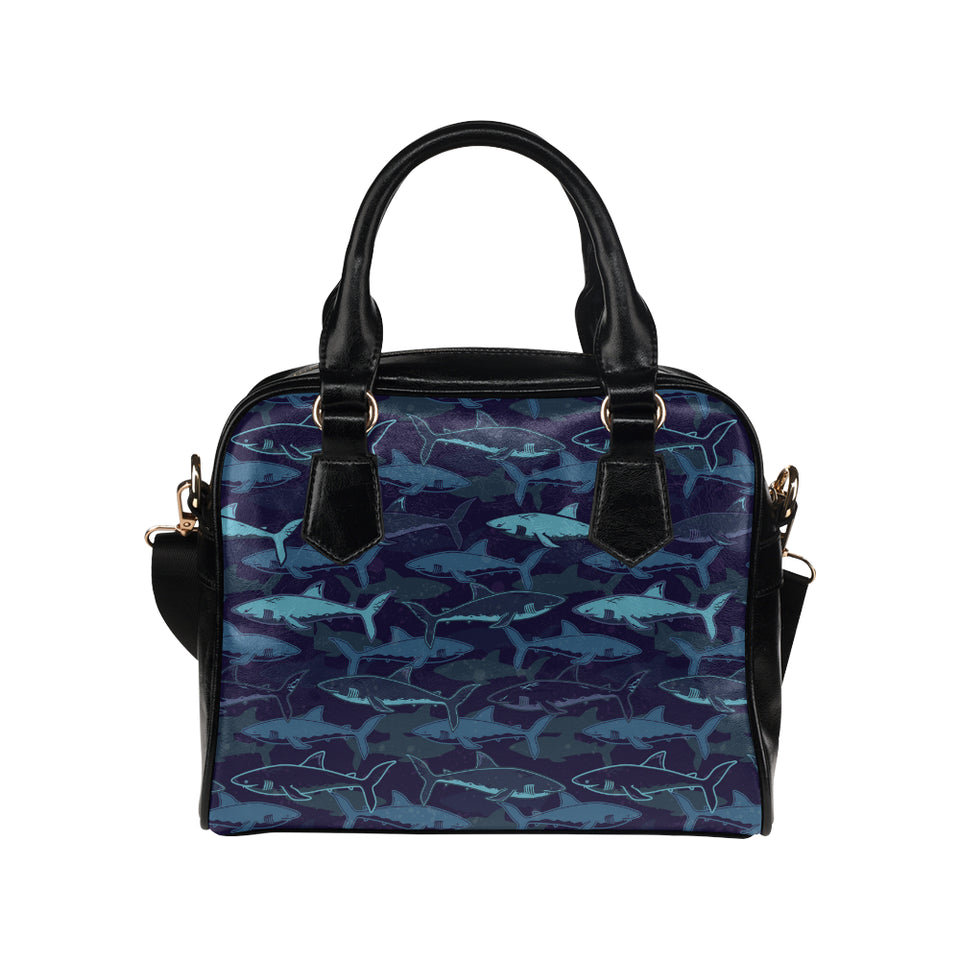 Shark pattern Shoulder Handbag