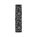 Garlic pattern black background Car Seat Belt Cover