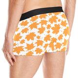 Orange Maple Leaf pattern Men's All Over Print Boxer Briefs Men's Underwear