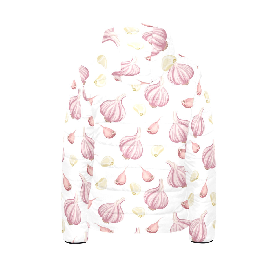 Garlic pattern Kids' Boys' Girls' Padded Hooded Jacket