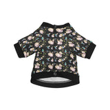 Hummingbird Pattern Print Design 03 All Over Print Pet Dog Round Neck Fuzzy Shirt