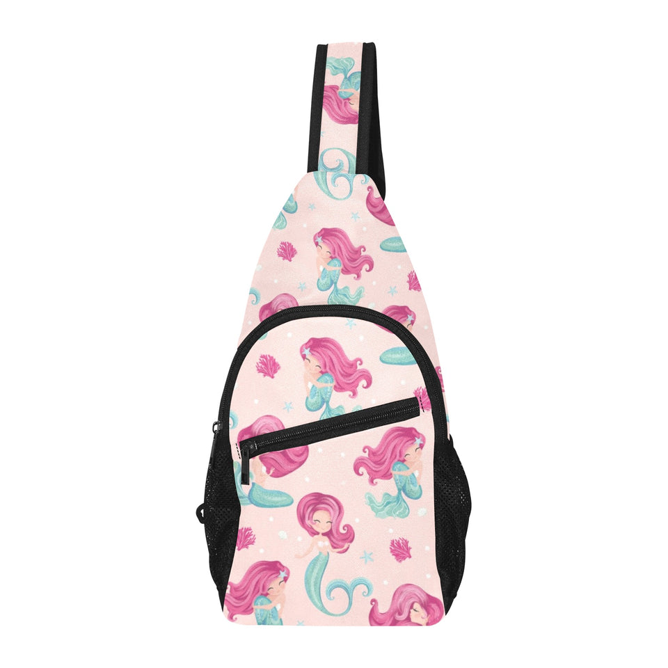 Cute little mermaid pattern All Over Print Chest Bag