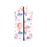 Watercolor air balloon cloud pattern Women's Padded Vest