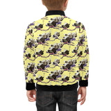 Ostrich Pattern Print Design 04 Kids' Boys' Girls' Bomber Jacket