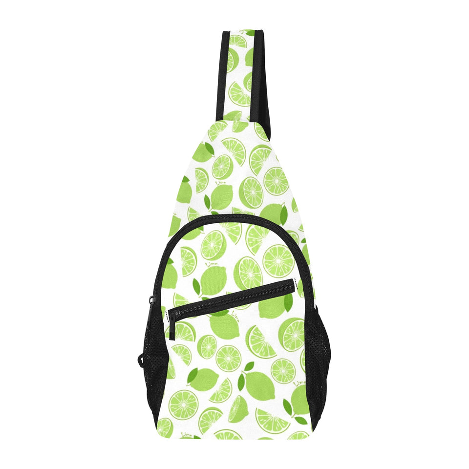 Lime design pattern All Over Print Chest Bag