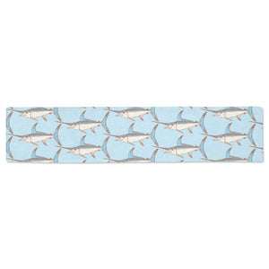 Swordfish Pattern Print Design 01 Table Runner