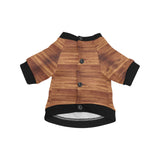 Wood Printed Pattern Print Design 04 All Over Print Pet Dog Round Neck Fuzzy Shirt