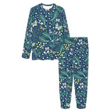 butterfly leaves pattern Women's All Over Print Pajama Set