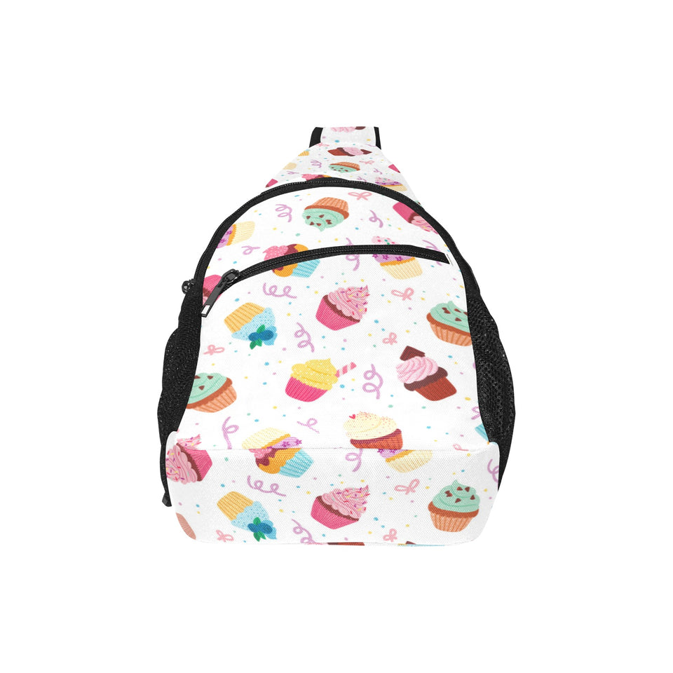 Cake cupcake design pattern All Over Print Chest Bag
