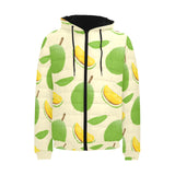 Durian pattern Men's Padded Hooded Jacket