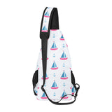 Sailboat anchor pattern All Over Print Chest Bag
