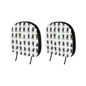 Cute ninja katana sword pattern Car Headrest Cover