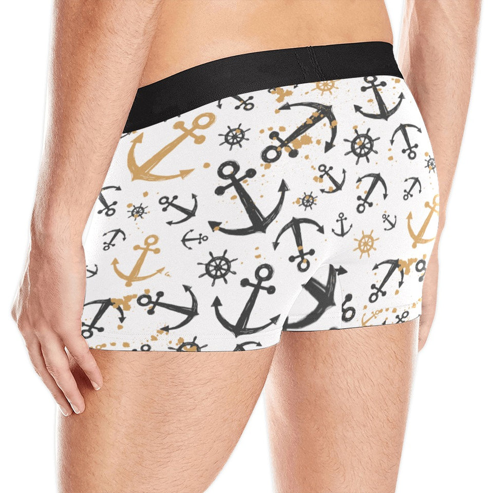 Anchors Rudders pattern Men's All Over Print Boxer Briefs Men's Underwear