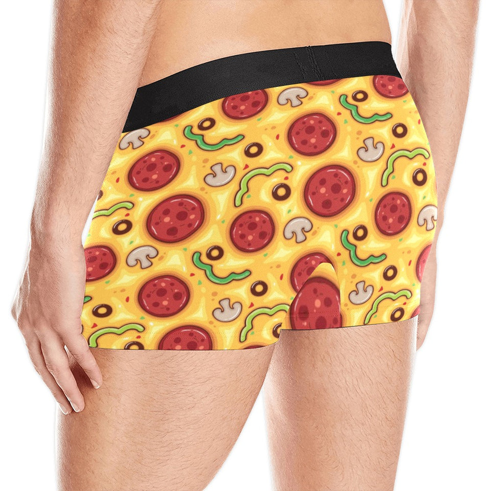 Pizza texture pattern Men's All Over Print Boxer Briefs Men's Underwear