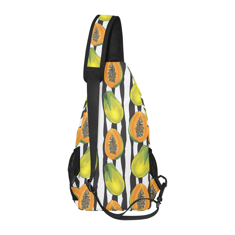 papaya design pattern All Over Print Chest Bag