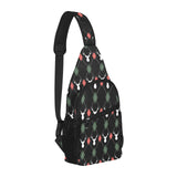 Deer Christmas new year pattern argyle All Over Print Chest Bag