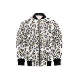 Leopard skin print pattern Kids' Boys' Girls' Bomber Jacket