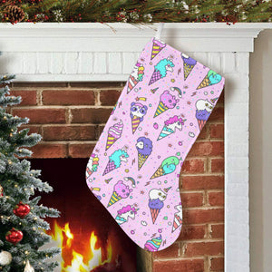 Cute ice cream cone animal pattern Christmas Stocking