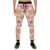 Hand drawn heart design pattern Unisex Casual Sweatpants