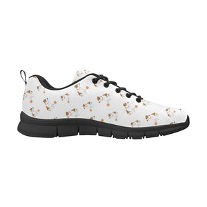 Jack Russel Pattern Print Design 05 Women's Sneaker Shoes