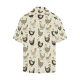 Cute rooster chicken cock Men's All Over Print Hawaiian Shirt
