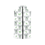 Hand drawn Koala leaves pattern Women's Padded Vest