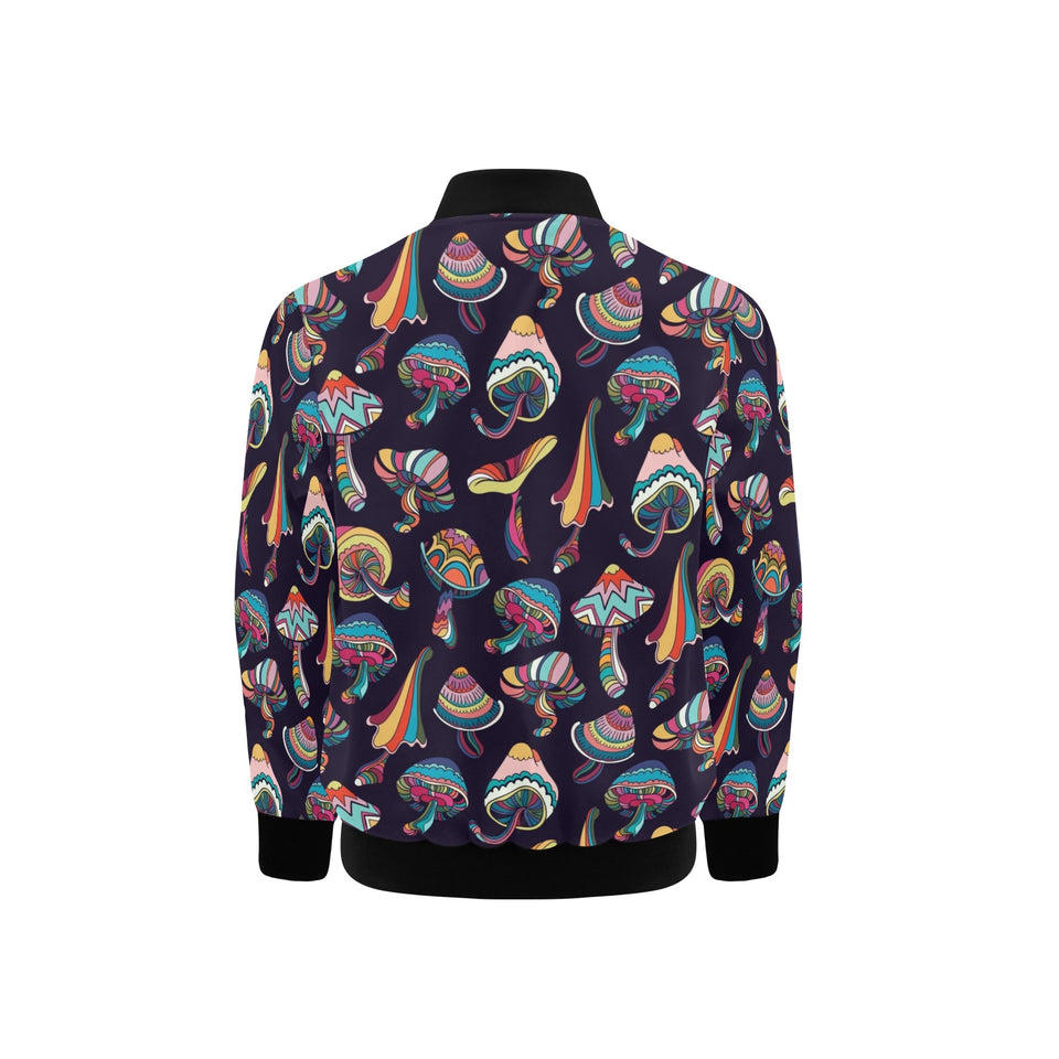 Colorful mushroom pattern Kids' Boys' Girls' Bomber Jacket
