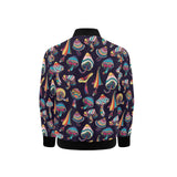 Colorful mushroom pattern Kids' Boys' Girls' Bomber Jacket