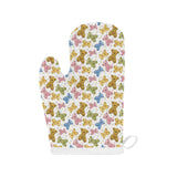 Teddy Bear Pattern Print Design 01 Heat Resistant Oven Mitts