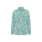 Classic Hand drawn Grape pattern Women's Long Sleeve Polo Shirt