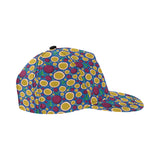 Passion fruit blue background All Over Print Snapback Cap