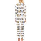 Teddy Bear Pattern Print Design 02 Women's All Over Print Pajama Set