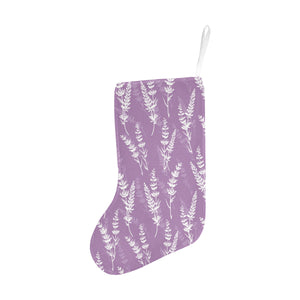 Lavender flowers purple pattern Christmas Stocking