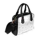 Snowflake pattern white background Shoulder Handbag