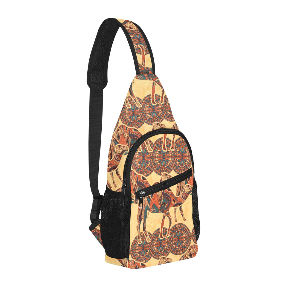 Camel polynesian tribal design pattern All Over Print Chest Bag
