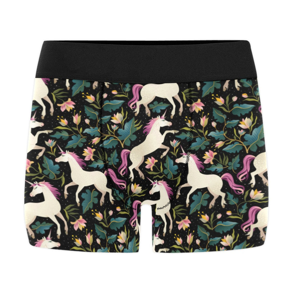 Unicorns forest background Men's All Over Print Boxer Briefs Men's Underwear