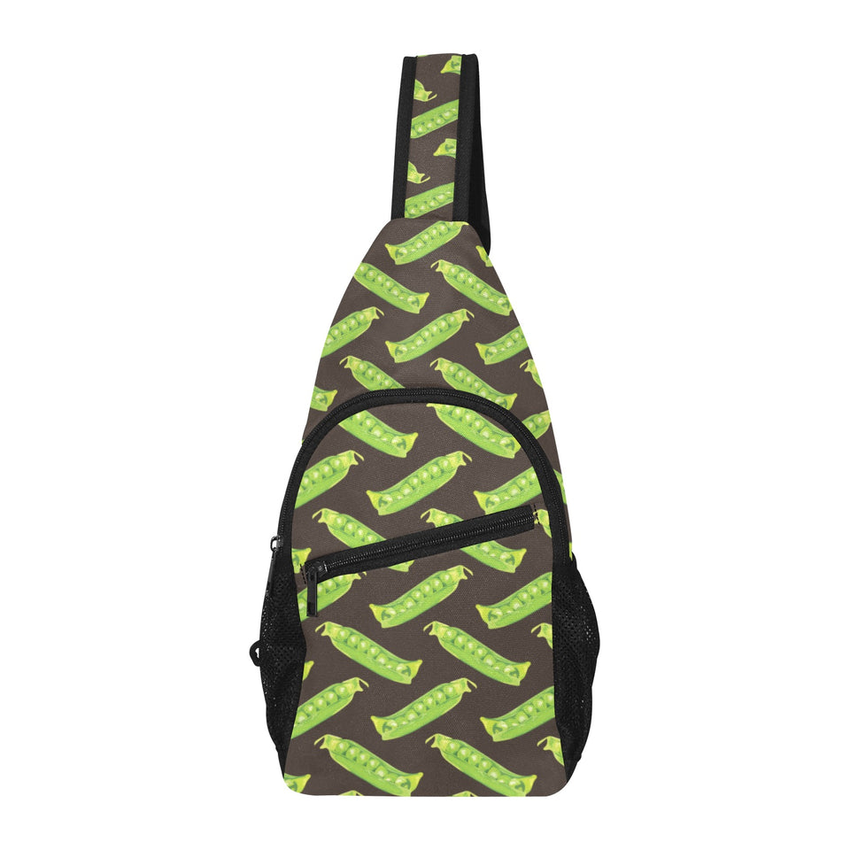 Green Peas Pattern Print Design 05 All Over Print Chest Bag
