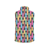 Skate Board Pattern Print Design 02 Women's Padded Vest