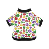 Dice Pattern Print Design 03 All Over Print Pet Dog Round Neck Fuzzy Shirt